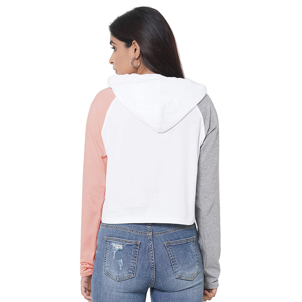 National Apparels Cotton Best Selling Women Crop Top Hoodie Professional Quality 100% Polyester Cotton Made Crop Top Hoodies For Women