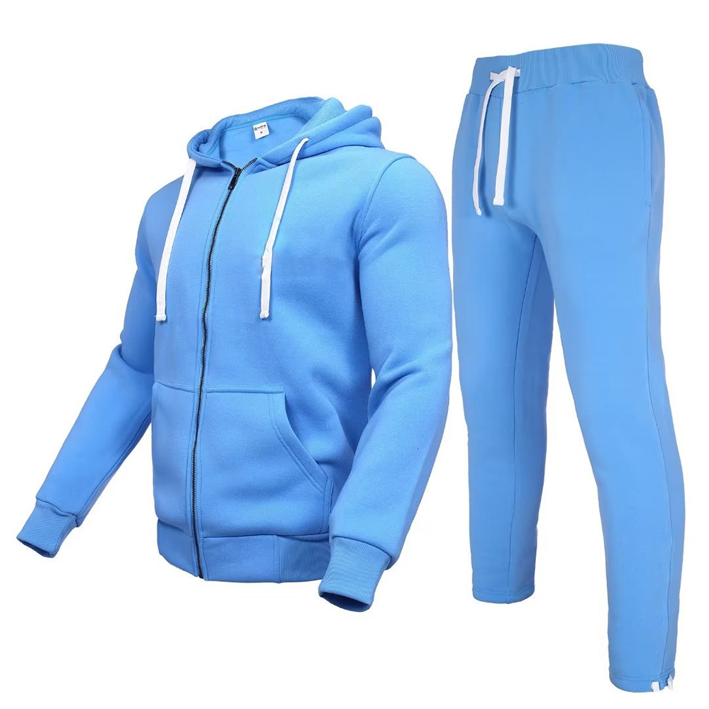 National Apparels Men's Athletic Running Tracksuit Set Casual Full Zip Jogging Sweat Suit