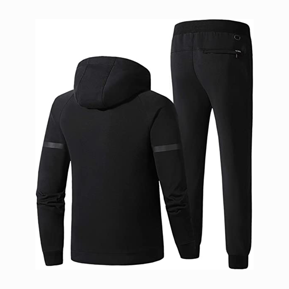 National Apparels Men's Athletic Running Tracksuit Set Casual Full Zip Jogging Sweat Suit