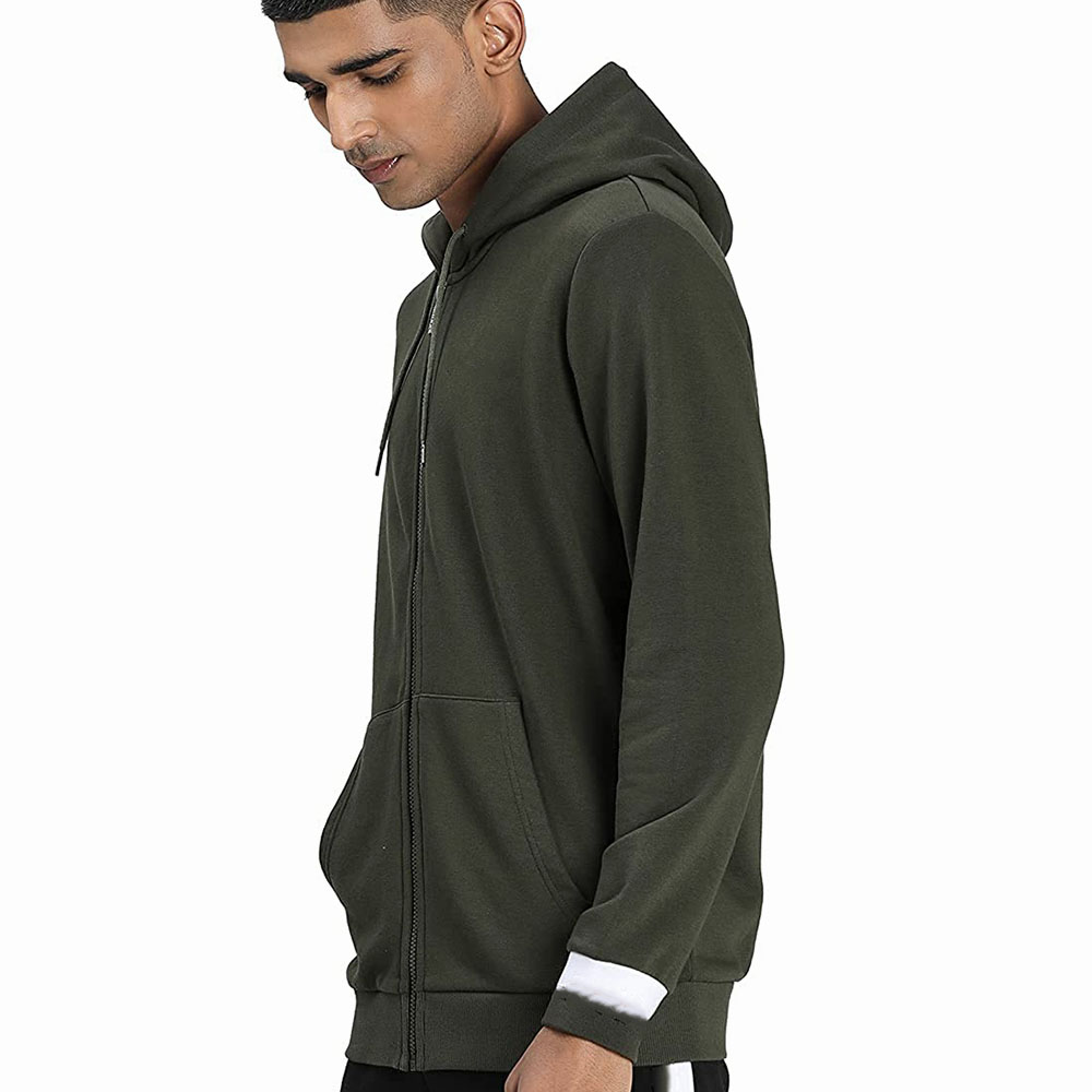 New Arrival Custom Wholesale Blank 300 Gsm Heavyweight 100% Cotton Fleece Pullover Men Hoodie In Bulk