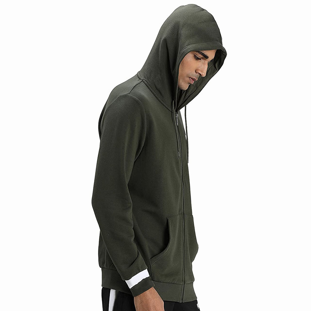 New Arrival Custom Wholesale Blank 300 Gsm Heavyweight 100% Cotton Fleece Pullover Men Hoodie In Bulk