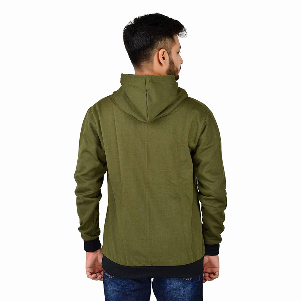 New Arrival Custom Wholesale Blank 300 Gsm Heavyweight 100% Cotton Fleece Pullover Men Hoodie In Bulk