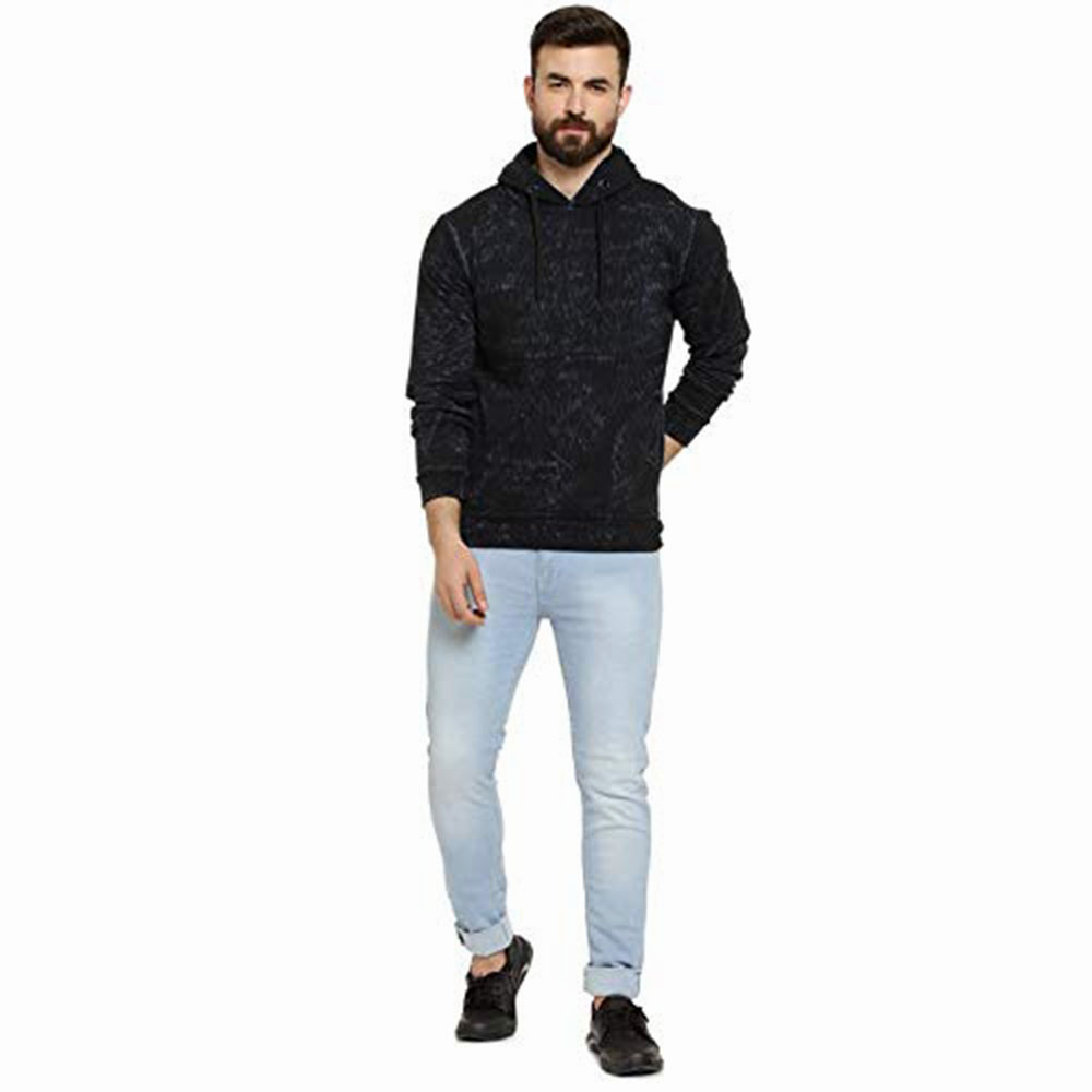 New Arrival Custom Wholesale Blank 300 Gsm Heavyweight 100% Cotton Fleece Pullover Men Hoodie In Bulk