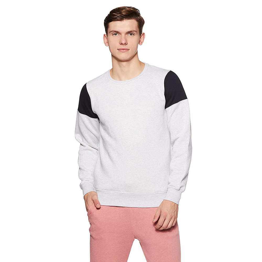 National Apparels Sweatshirt Mens New Multipanel Crewneck Sweatshirt Breathable Wholesale Custom Logo Pullover Sweatshirts