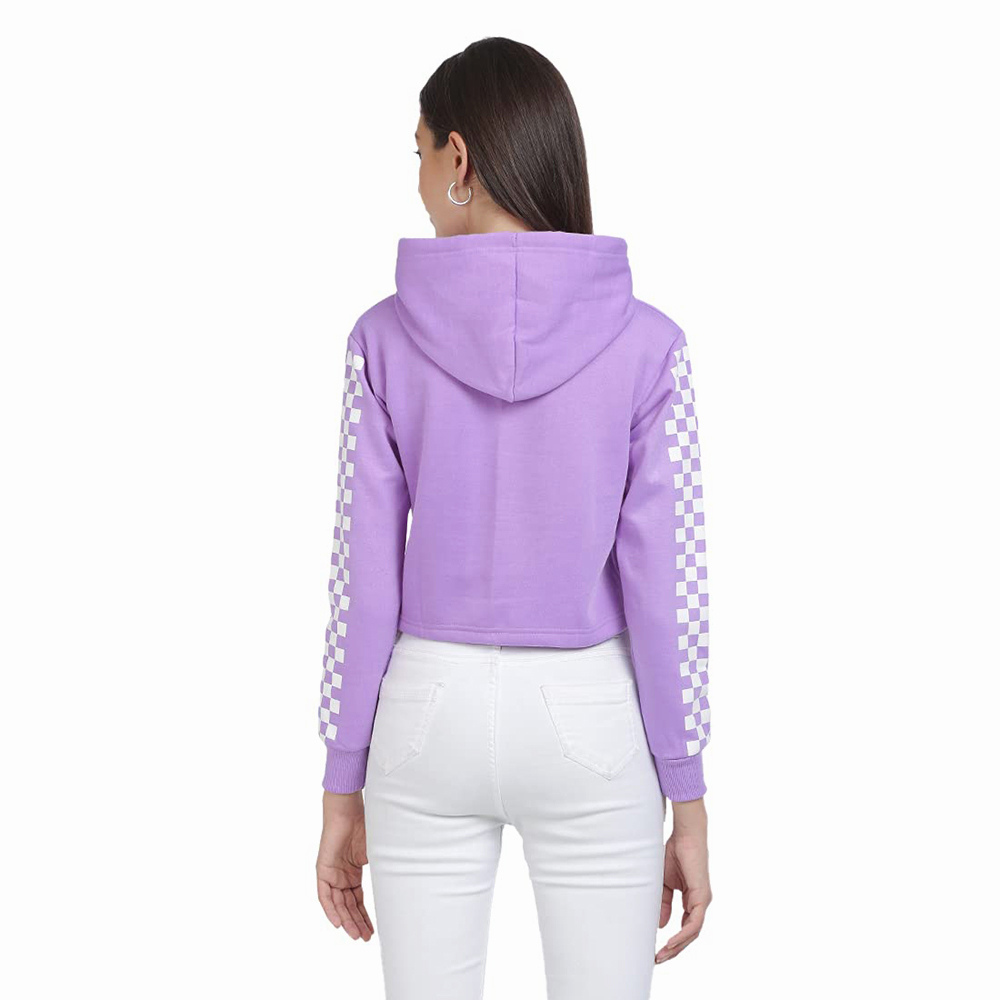 National Apparels Cotton Best Selling Women Crop Top Hoodie Professional Quality 100% Polyester Cotton Made Crop Top Hoodies For Women