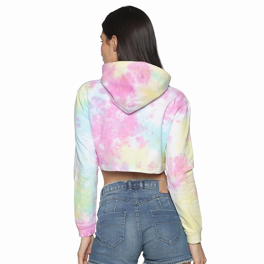 National Apparels Cotton Best Selling Women Crop Top Hoodie Professional Quality 100% Polyester Cotton Made Crop Top Hoodies For Women